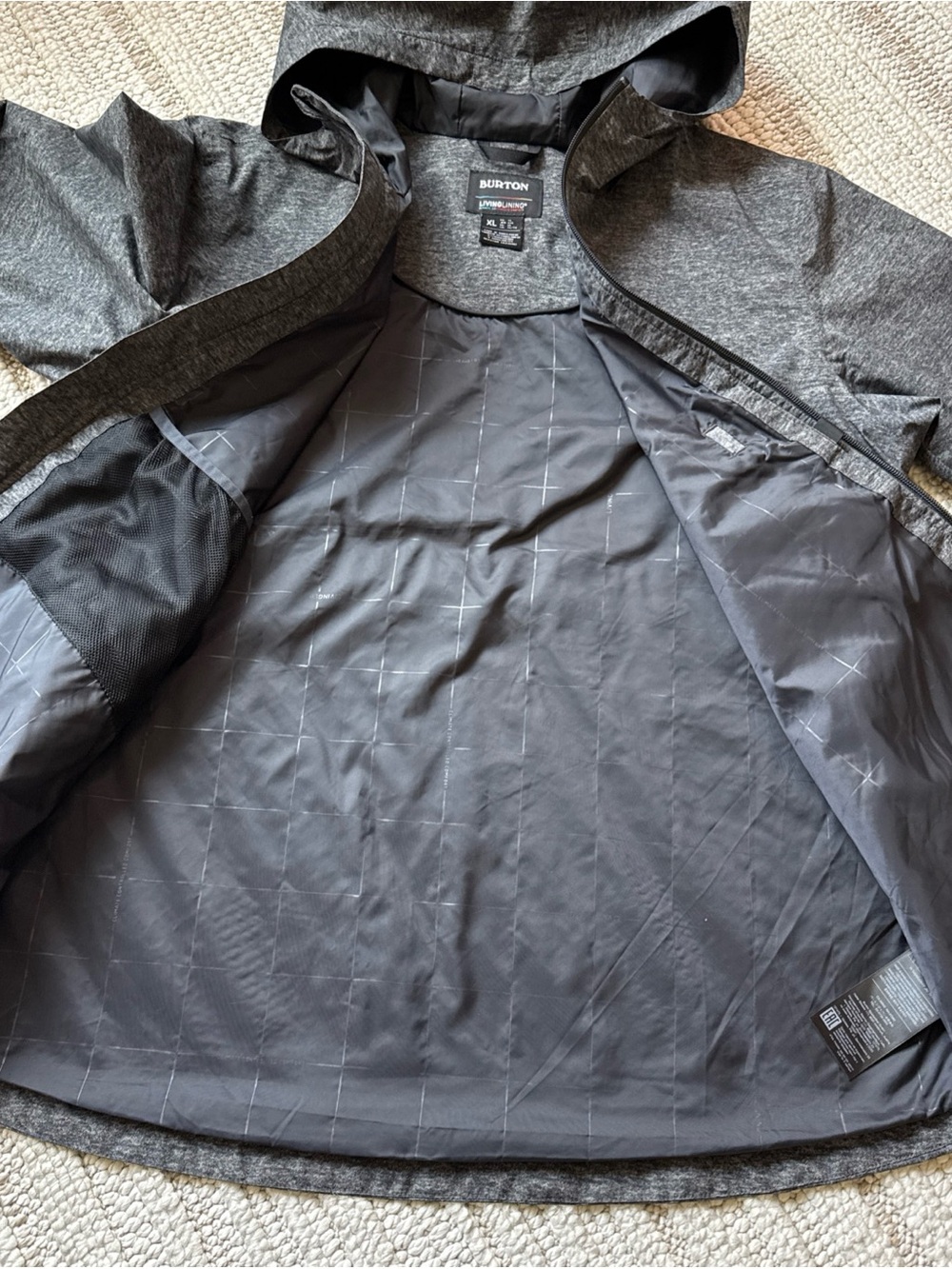 Burton Narraway Rain Snowboard Jacket Woman’s XL Hooded Rain Jacket - Picture 11 of 16